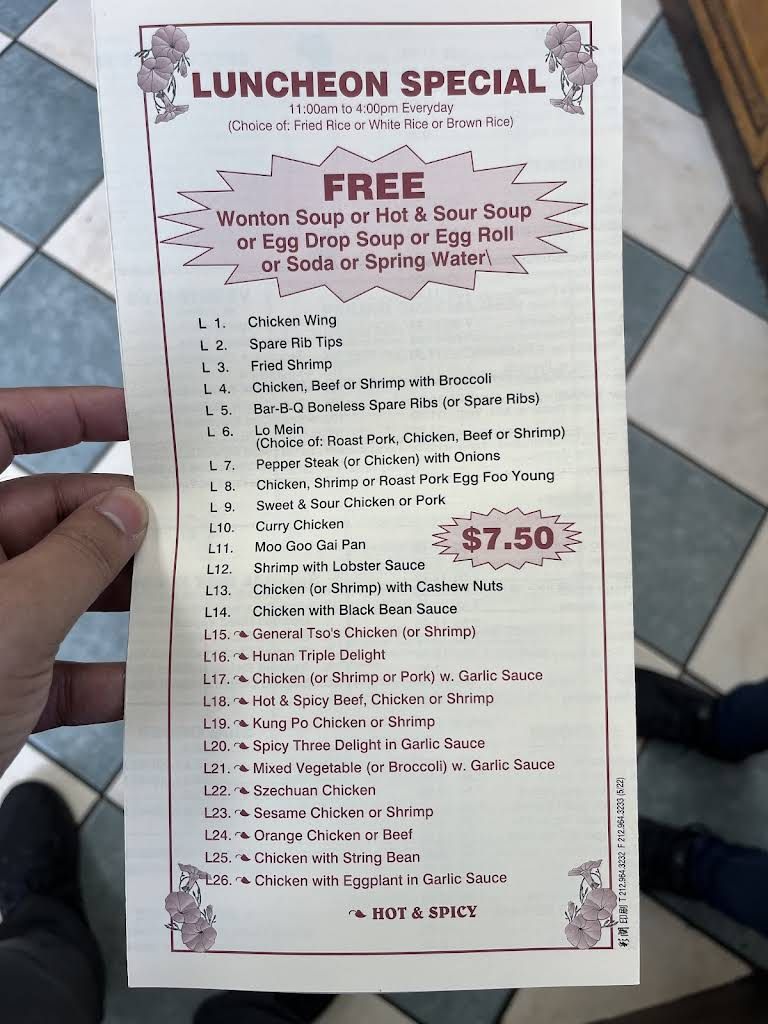 Peking Menu 4